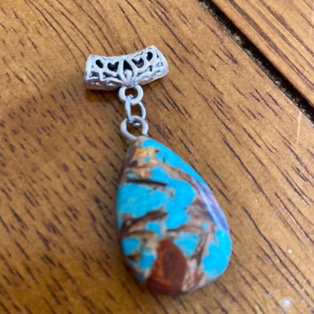 Sterling silver Turquoise Teardrop pendant